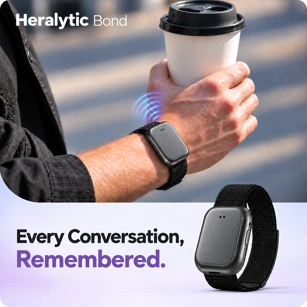 Heralytic Bond｜ウェアラブル型AIボイスレコーダー